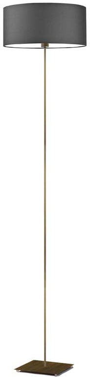 17 Stories Ayania 150cm Traditional Floor Lamp Graphite/Antique Gold 150cm H X 30cm W X 30cm D
