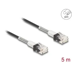 DELOCK RJ45 Netzwerkkabel doppelter Knickschutz 5m