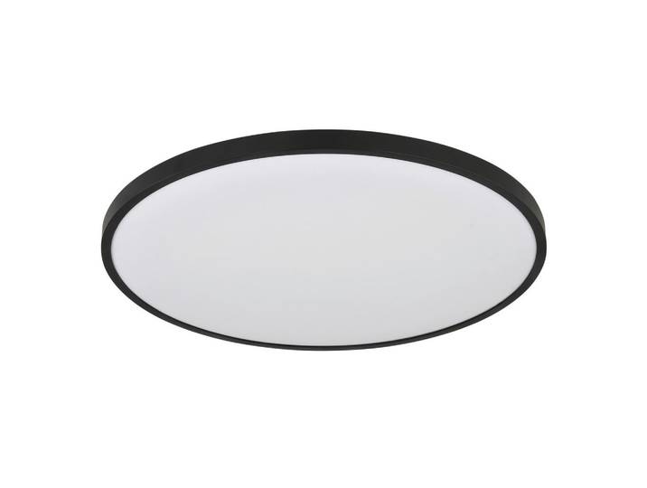 Globo Led-Deckenleuchte, Schwarz, Weiss, Kunststoff, 293 mm, rund, F, 4 cm, CE, Backlight-Effekt, Lampen & Leuchten, Innenbeleuchtung, Deckenlampe, Deckenlampen