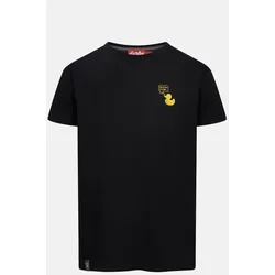 Derbe T-Shirt What The Duck Herren Schwarz GOTS Organic
