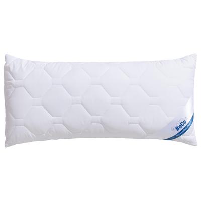 Microfaserkissen BECO "BeCo MF50, Bezug: Microfaser-Feinbatist", weiß, B:40cm L:80cm, Bezug: 100% Polyester. Füllung: 100% Polyester, Kopfkissen, Kopfkissen 40x80 cm, 80x80 cm, Kissen ist flauschig und stützend