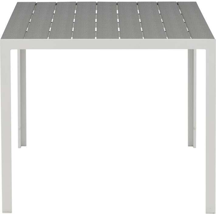FURNLUX Outdoor Esstisch Break Grau Und Weiss 90cm / Hauptfarbe: Grau / Abmessungen: 90 x 150 x 75 cm