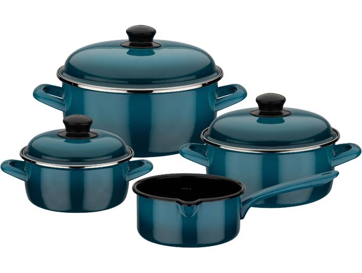 Topf-Set GSW Blue Shadow , blau, Töpfe, Topf-Set, Induktion