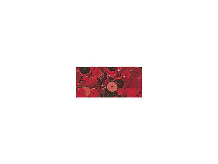 Rayher 3927018 pailletten, gewelfd, 6 mm, SB-Box 4000 stuks, rood
