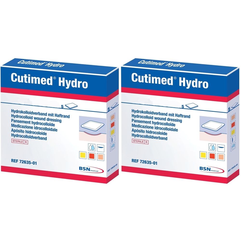 Cutimed Hydro L Hydrokolloidverb.dünn 10x10 cm 2x 2x10 St Kompressen