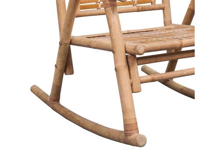Brun Chaise à bascule 66x86x105 cm - rocking chair/Fauteuil de Relaxation en bambou 98587105