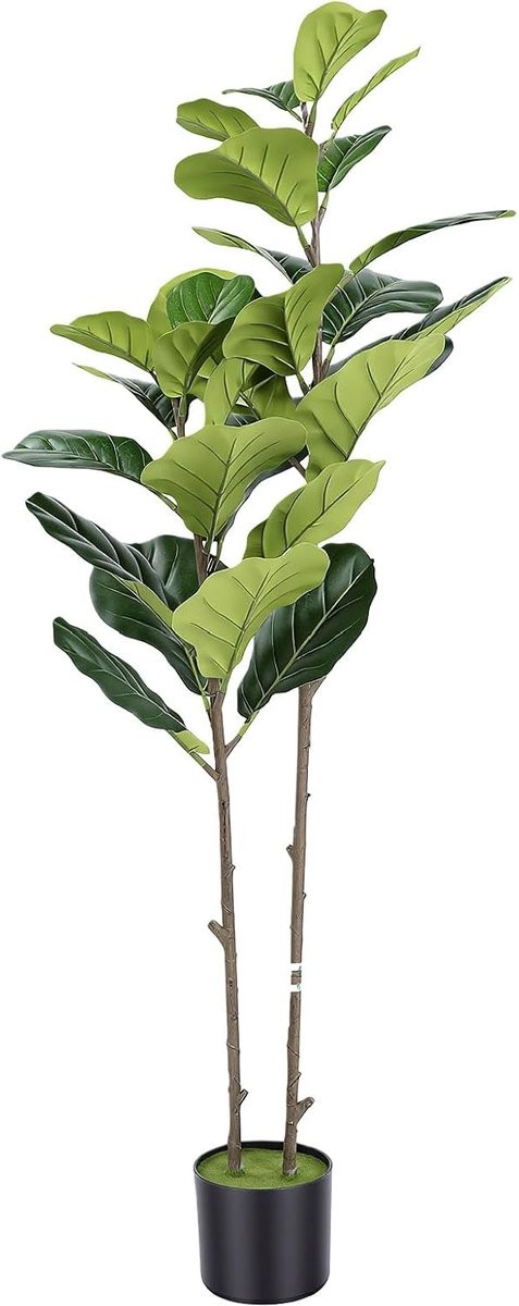 Kunstplant Vijgenboom - Faux Ficus Plant - Onderhoudsvrij Groen - Hoogte: 120 cm