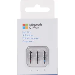 Microsoft Surface Pen Tip Kit v.2 Digitalstiftspitze für Pro 4 Schwarz Silber