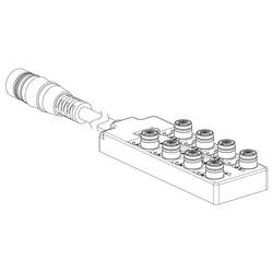 Molex 1202510096 Sensor/Aktorbox passiv Verteiler mit M12 Buchse 1 St. Single