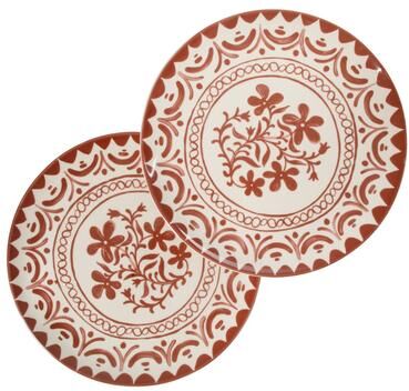 "Bloomhouse - 2-Time Oprah's Favorite Things Valencia Flor 2 Piece 13"" Serving Platter Set"