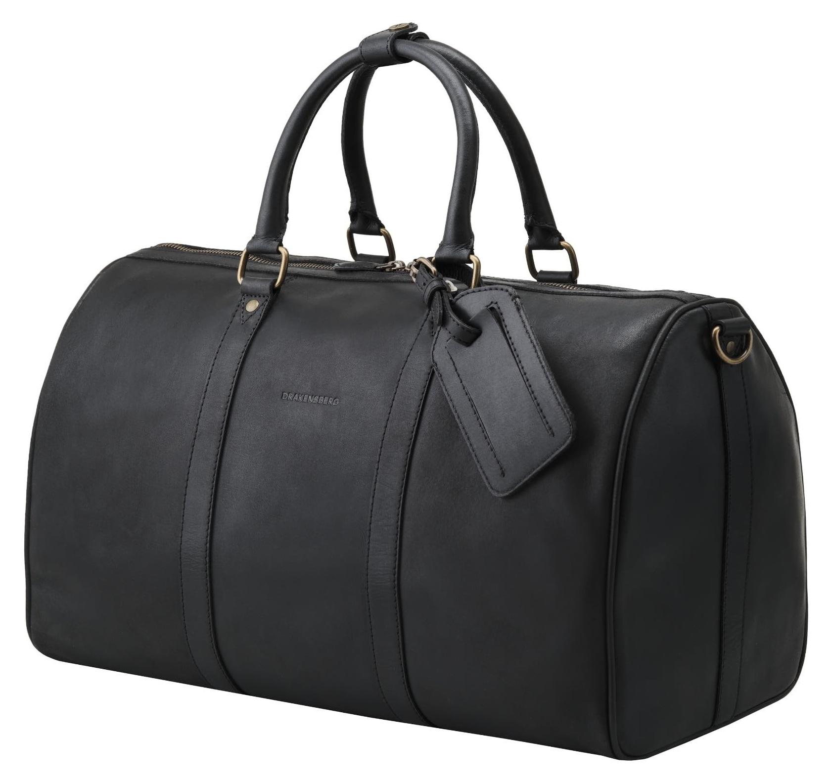 Kompakte Leder Weekender Tasche für Handgepäck