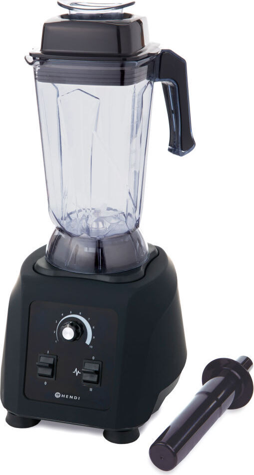 Hendi 230213, Tischplatten-Mixer, 2,5 l, Pulsfunktion, Eis-Crusher, 1680 W, Schwarz