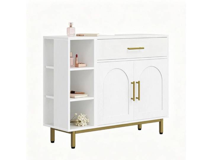 Meuble sous Lavabo Meuble de Rangement pour Salle de Bain Blanc