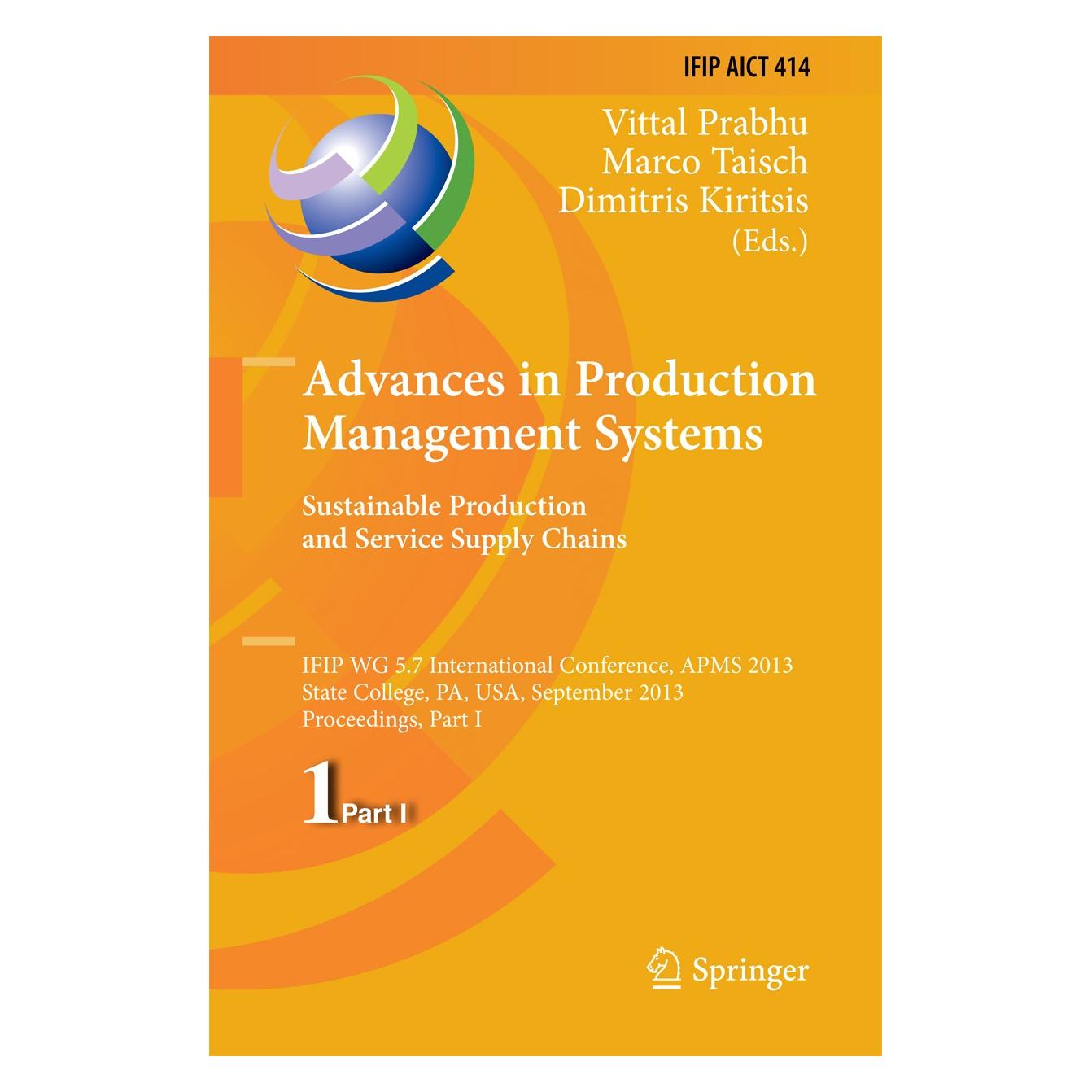 Springer Advances in Production Management Syste (Englisch, Hardcover, Dimitris Kiritsis, Marco Taisch, Vittal Prabhu) (9783642412653)
