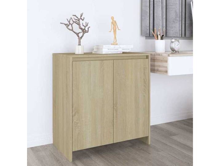 ELORAN Buffet bas Contemporain - Meuble Commode - Buffet de Rangement - Chêne sonoma - 70x41x75 cm - Bois d'ingénierie 51593