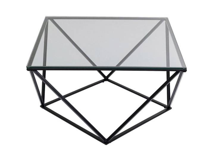Table basse Cristallo 80x80cm noire Kare Design