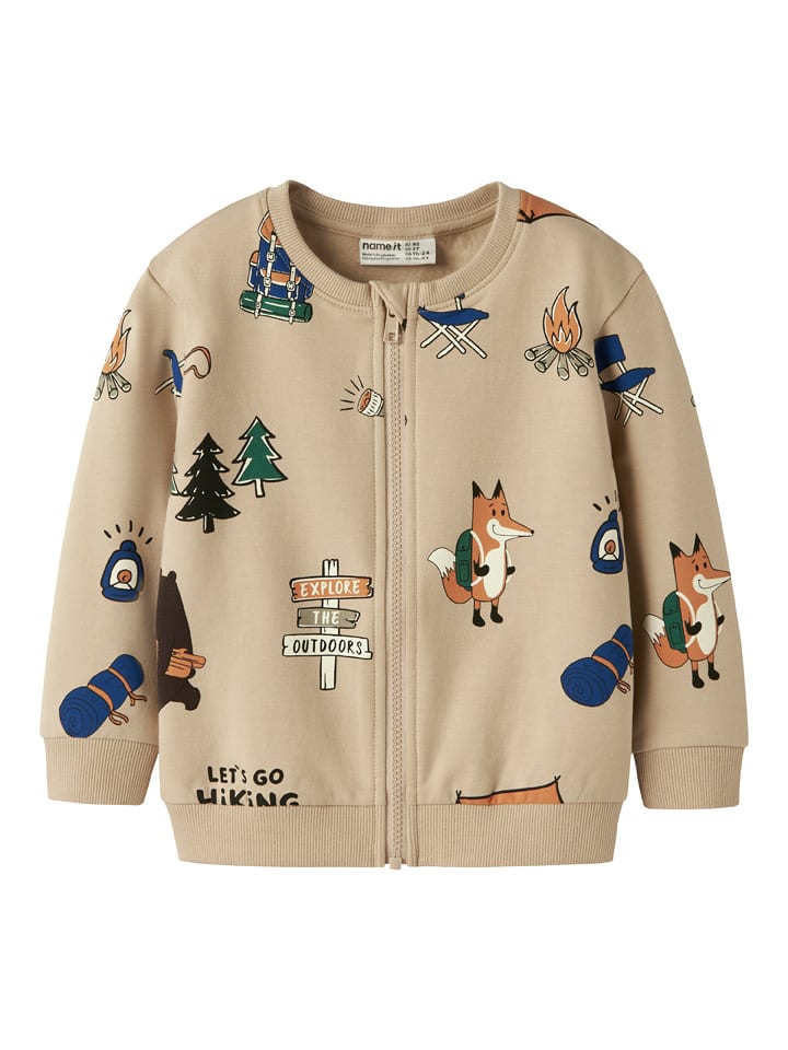 name it Sweatjacke "Oswald" in Beige - 110
