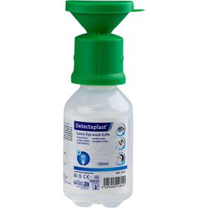 Detectaplast Augenspülung Saline, steril, 0,9% NaCl, Augenspülflasche, 100ml