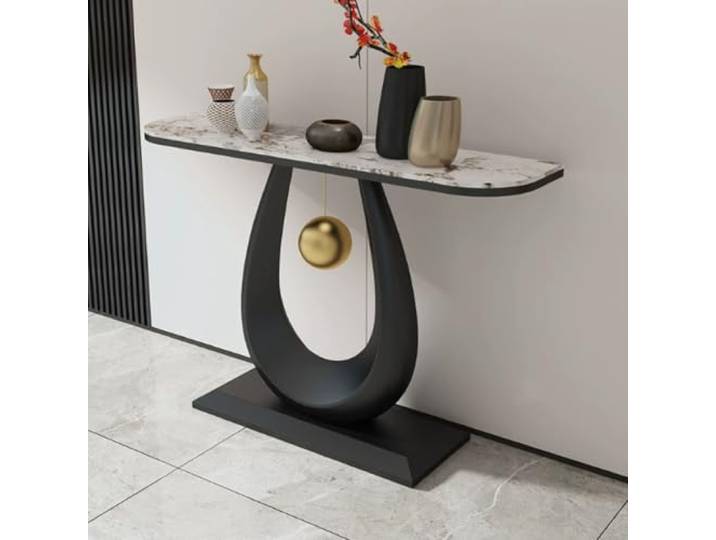Moderner Konsolentisch Für Flur, Schmaler Beistelltisch Für Wohnzimmer Konsolentisch für hinter das Sofa, dekorativer Tisch im modernen Stil.(E,80cm/31.5in)
