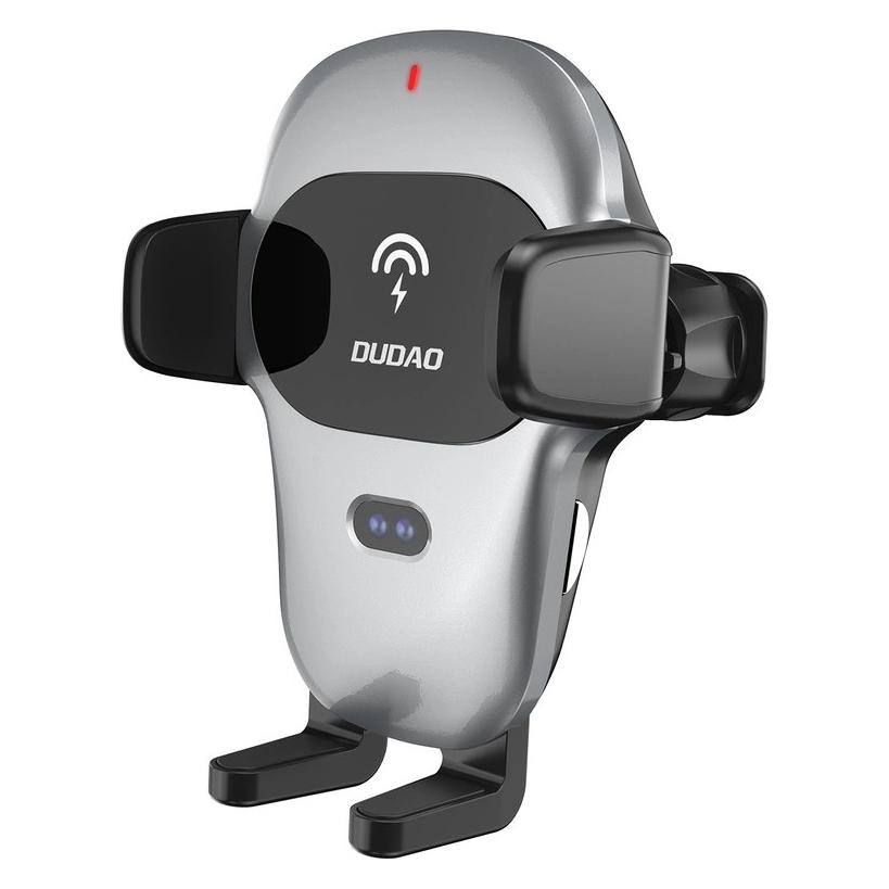 Dudao car holder with built-in Qi wireless charger 15W gray (F20xs) (F20xs-gray)