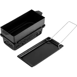 Zyliss Tandem Candlelight Fondue & Raclette Set, Racletteofen, Schwarz