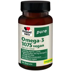 DOPPELHERZ Omega-3 1075 vegan pure Kapseln 80 St