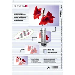 OLYMPIA Laminierfolien glänzend 80 mikron A3