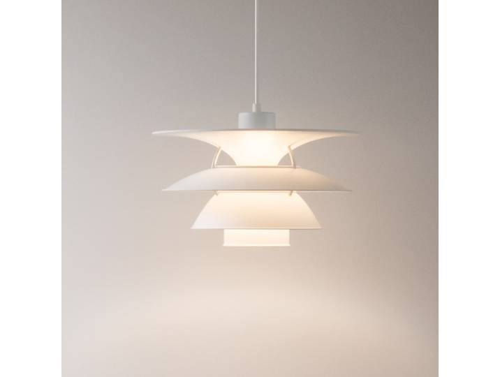PH 5-4½ Pendelleuchte White - Louis Poulsen PH 5-4 1/2 - Wohnzimmer - Design - Metall - Einflammig