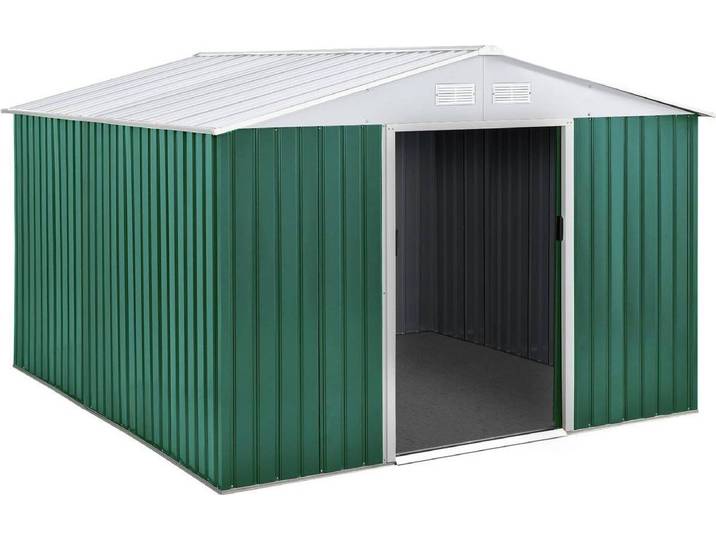 Gerätehaus aus Metall \ Rosas\ - 7,06 m² - Grün