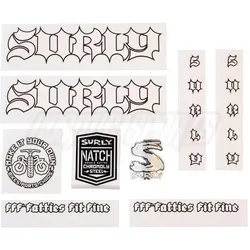 Surly, Sticker, Born To Lose Make It Your Own Decal Set, white