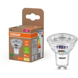 Osram GU10 PAR16 LED Strahler STAR besonders effizient 100° 2,5W wie 50W 2700K warmweißes Licht - Sehr gute Energieeffizienz