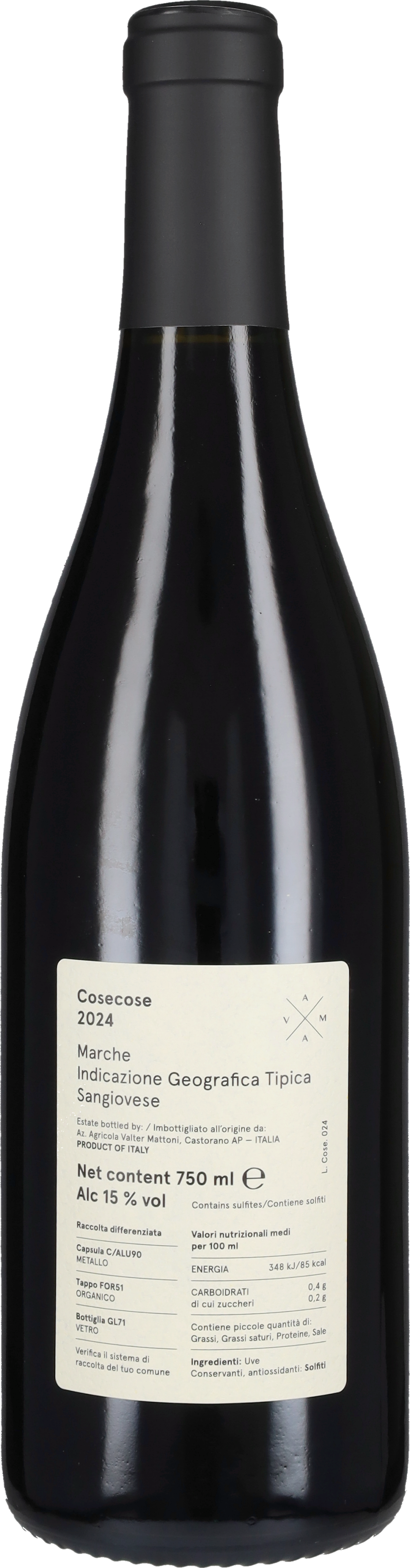 Mattoni Valter Sangiovese 'Cosecose' Valter Mattoni 2024