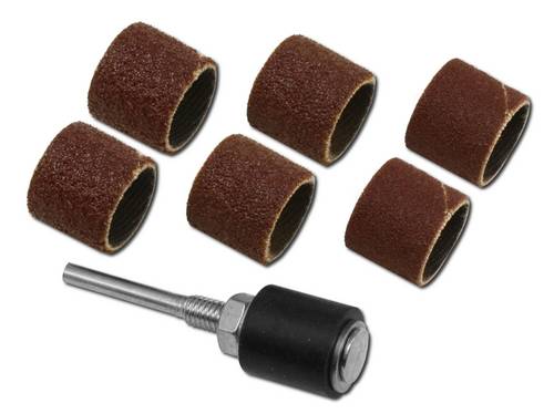 Donau Elektronik 1626 Schleifhülsen-Set mit Schleifdorn (Ø) 13mm 6St.