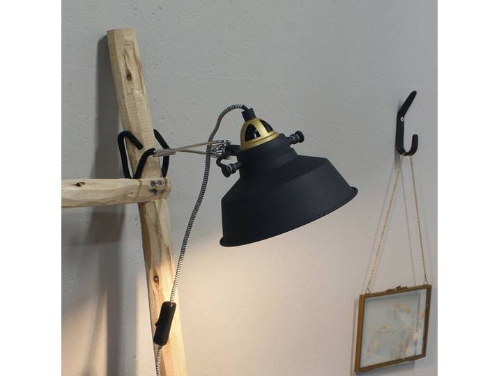 Steinhauer Wandlampe Nové, schwarz, für Wohn- / Esszimmer, Metall, Industrielles Design, Wandleuchte, Wandlampe Innen