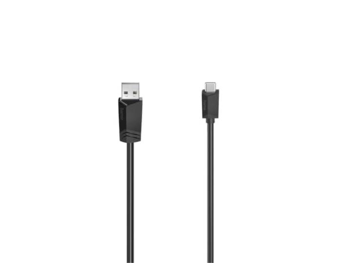 Hama USB-C-kabel, USB-A-stekker naar USB-C stekker, USB 2.0, 480 Mbit/s, 1,50 m