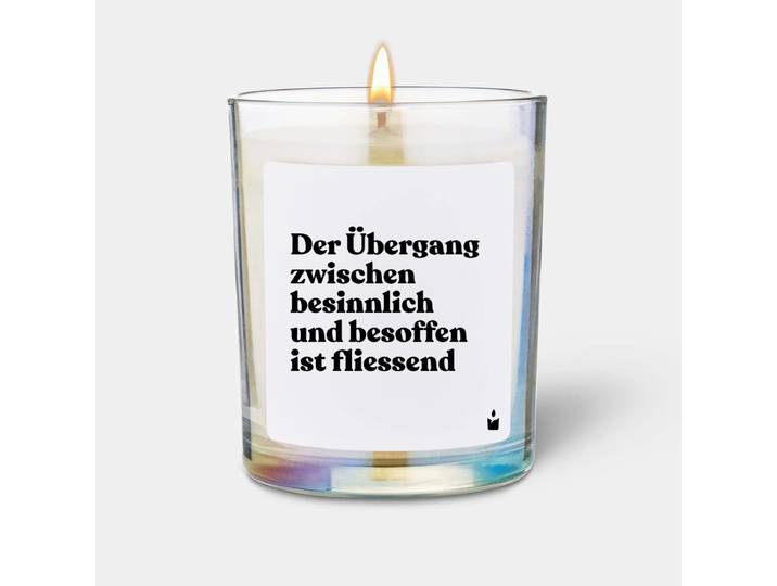 Duftkerze Flowery Der Übergang zwischen besinnlich und besoffen ist fliessend