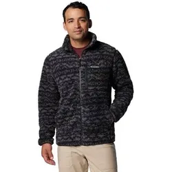 COLUMBIA Rollkragen Winter Pass Printed Fleece II, Größe XXL in Schwarz Schwarz