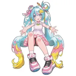Furyu Hatsune Miku Noodle Stopper PVC Statue Hatsune Miku 10th Anniversary 14 cm