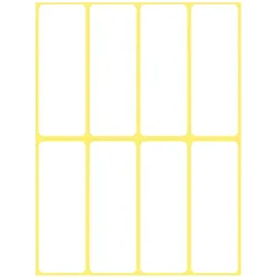 Avery Dennison, Etiketten, Universal-Etiketten, weiss, 50 x 19 mm, permanent, Weiss, Abgerundetes Rechteck, 50 x 19 mm, Uni