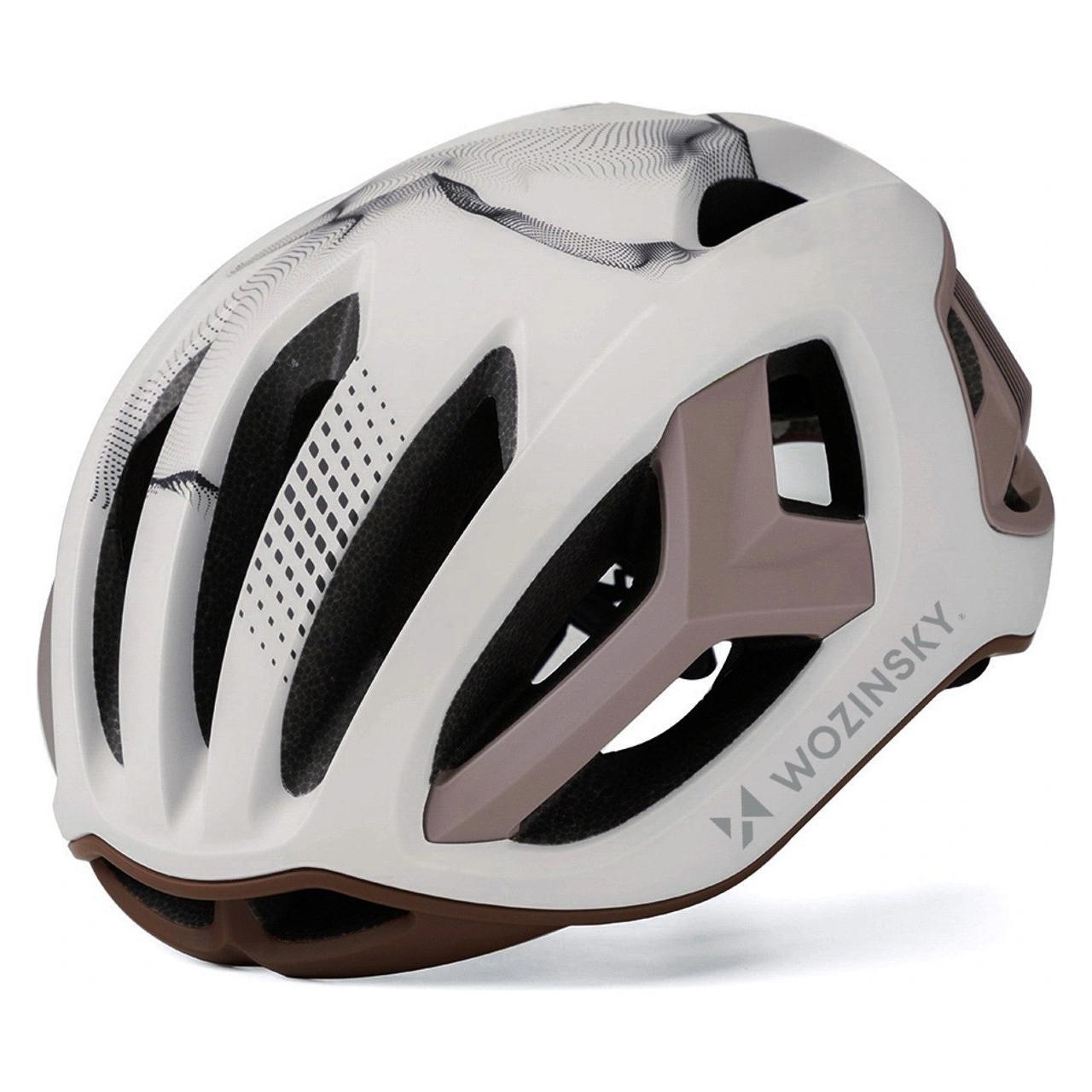Wozinsky Kask rowerowy szosowy ultracienki L - taupe (57 - 62 cm) (5907769380969)