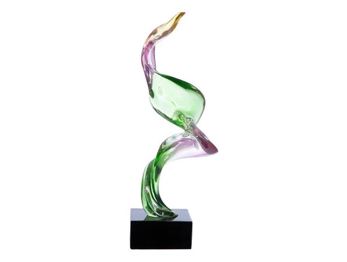 Skulptur Abstrakt Twirl Multicolor/Schwarz