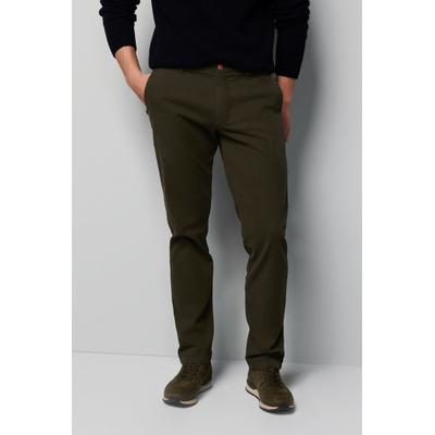Chinos MEYER "M5 Chino", Damen, Gr. 36, Länge 30, grün (oliv), 98% Baumwolle, 2% Elasthan, unifarben, regular fit lang, Hosen, M5 Chino im unifarbenem Design