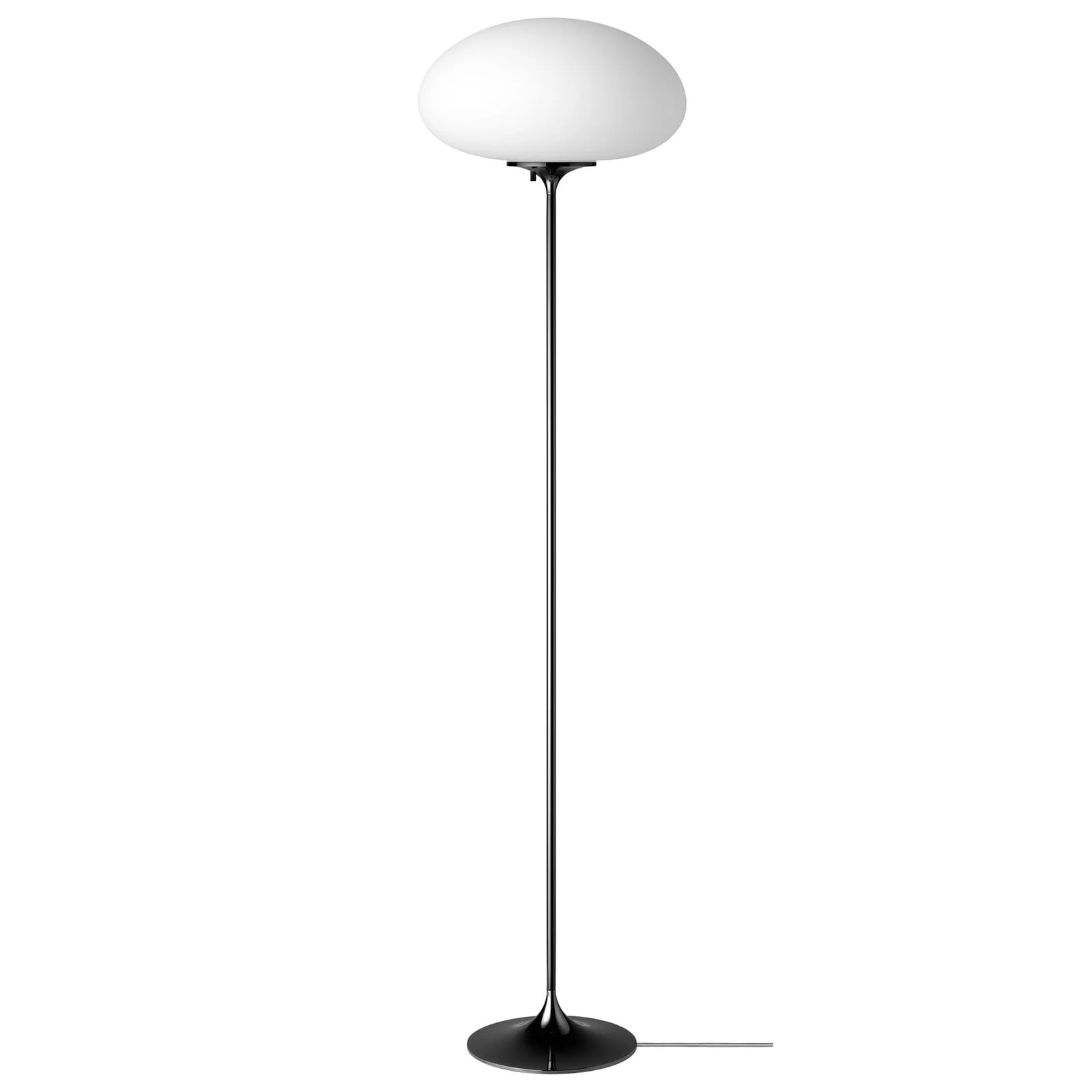 GUBI Stemlite vloerlamp Black Chrome, Hoogte: 150 cm