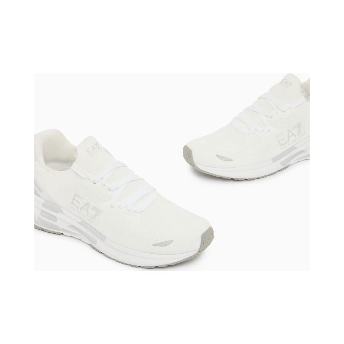 EA7 Sneaker - Sneaker Crusher Distance Knit 2.0 Knit + TPU white+silver (MZ024) 10.5 7X000652 AF18639-MZ024-10.5