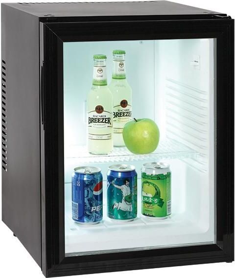 40 l Kleiner Mini Kühlschrank lautlos Glastür Bharan Barkühlschrank