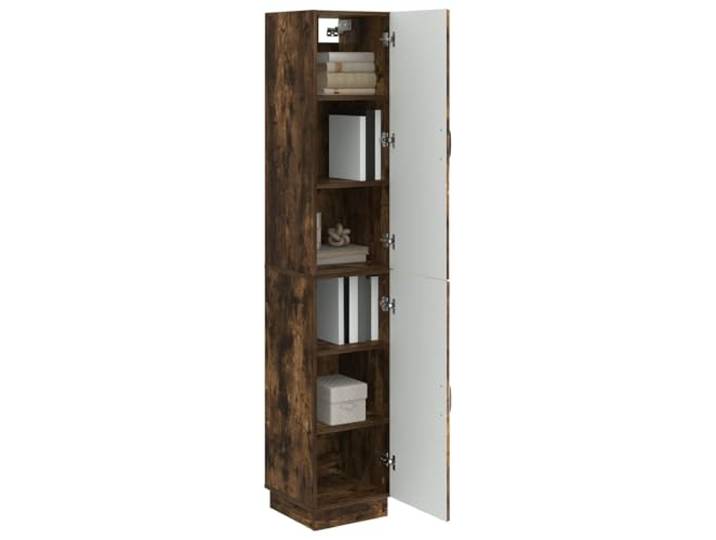 KTHLBRH Schrank-Set 2-teilig Eiche Smoke Technisches Holz, modulares Design, für Innen oder Garten
