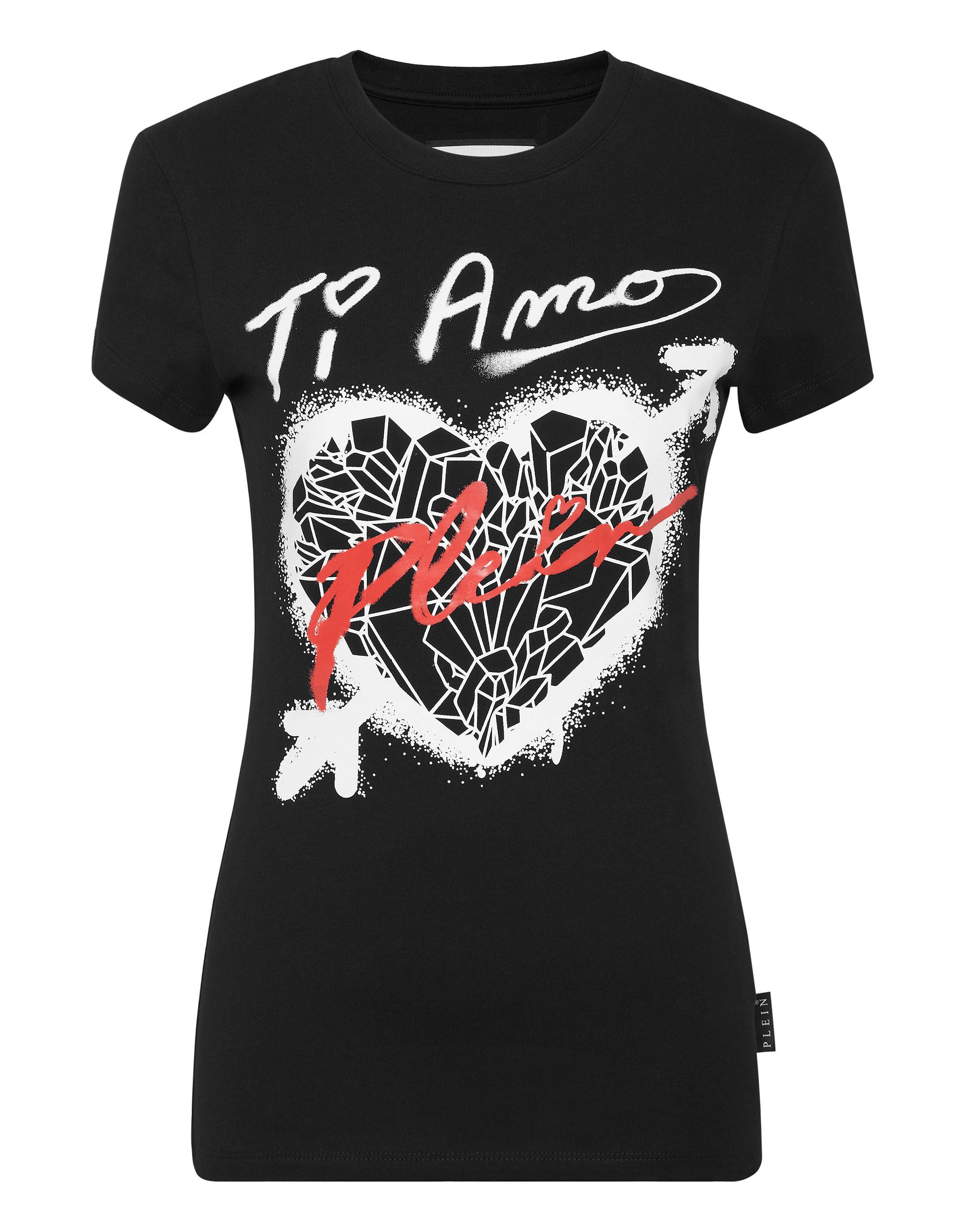 Philipp Plein T-Shirt mit Rundhals - Schwarz