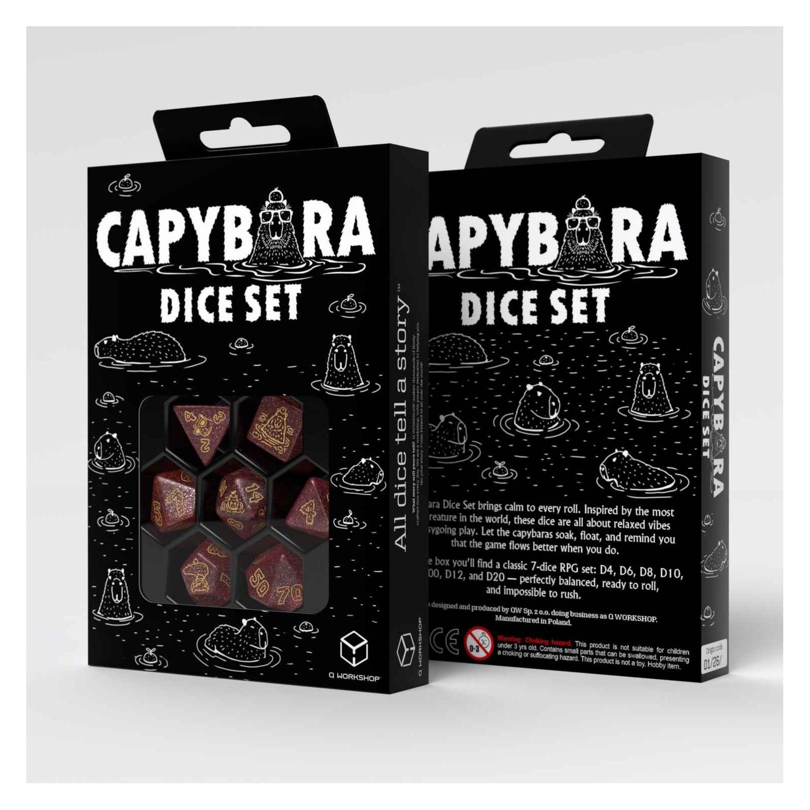Q Workshop Capybara Dice Set: Chillo (QWS-SCAP01)