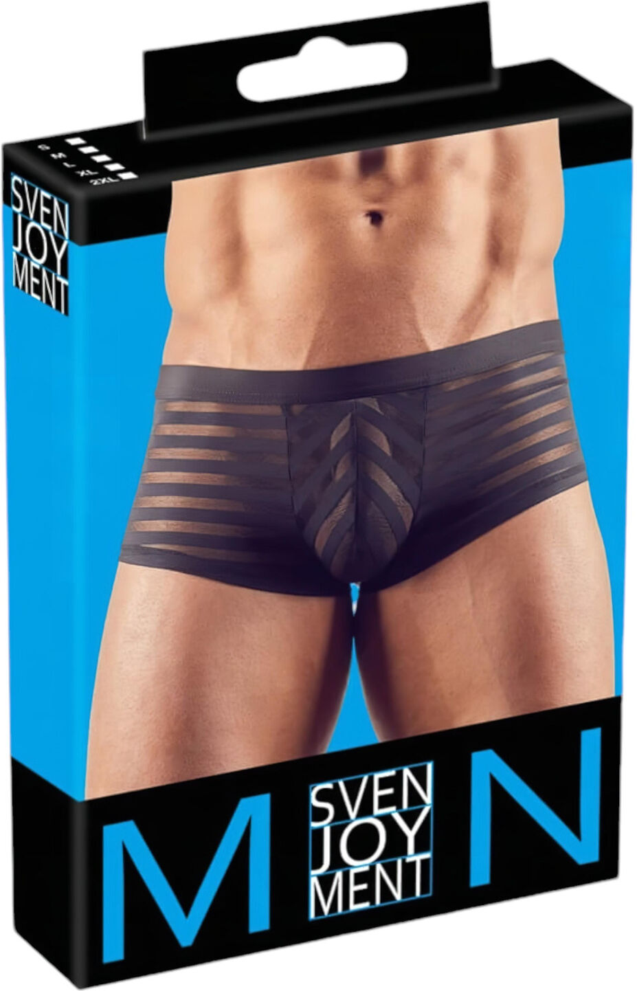 Svenjoyment - Transparent striped boxers (black) - XL