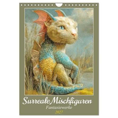 Surreale Mischfiguren - Fantasiewerke (Wandkalender 2027 DIN A4 hoch), CALVENDO Monatskalender